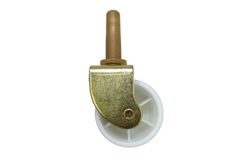 Shepherd Hardware 9535 2-1/8-Inch White Bed Rollers with Stem and Socket, 2-Pack - Image 2